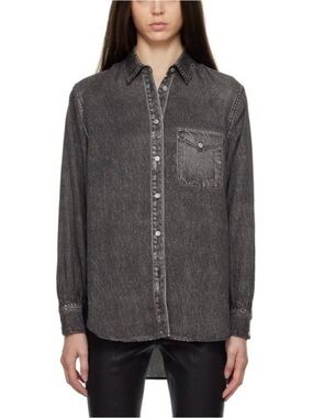 Rag & Bone Gray Liquid Miramar Oversized